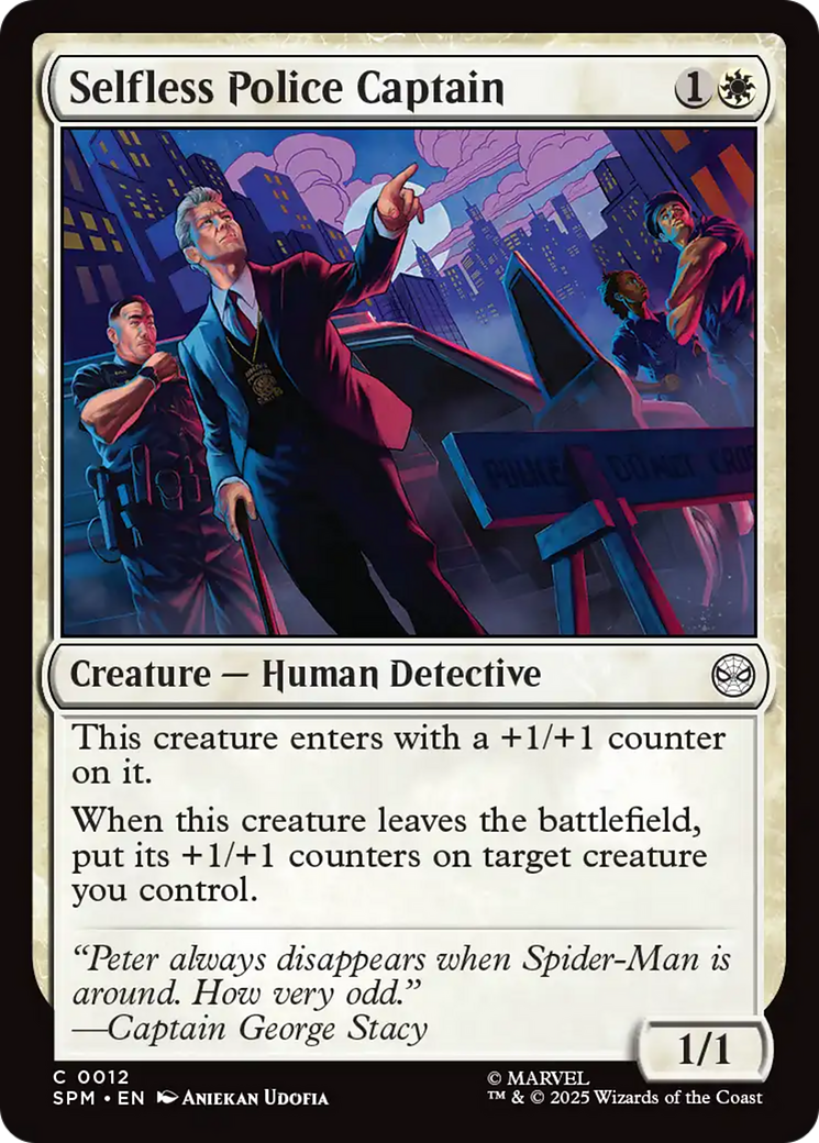 Selfless Police Captain [Marvel's Spider-Man] | Dragon's Lair Comics and Fantasy Houston TX