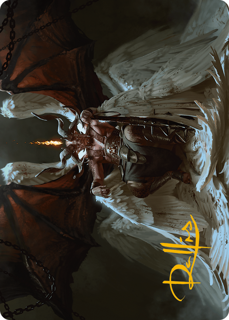 Shilgengar, Sire of Famine Art Card (Gold-Stamped Signature) [Modern Horizons 3 Art Series] | Dragon's Lair Comics and Fantasy Houston TX