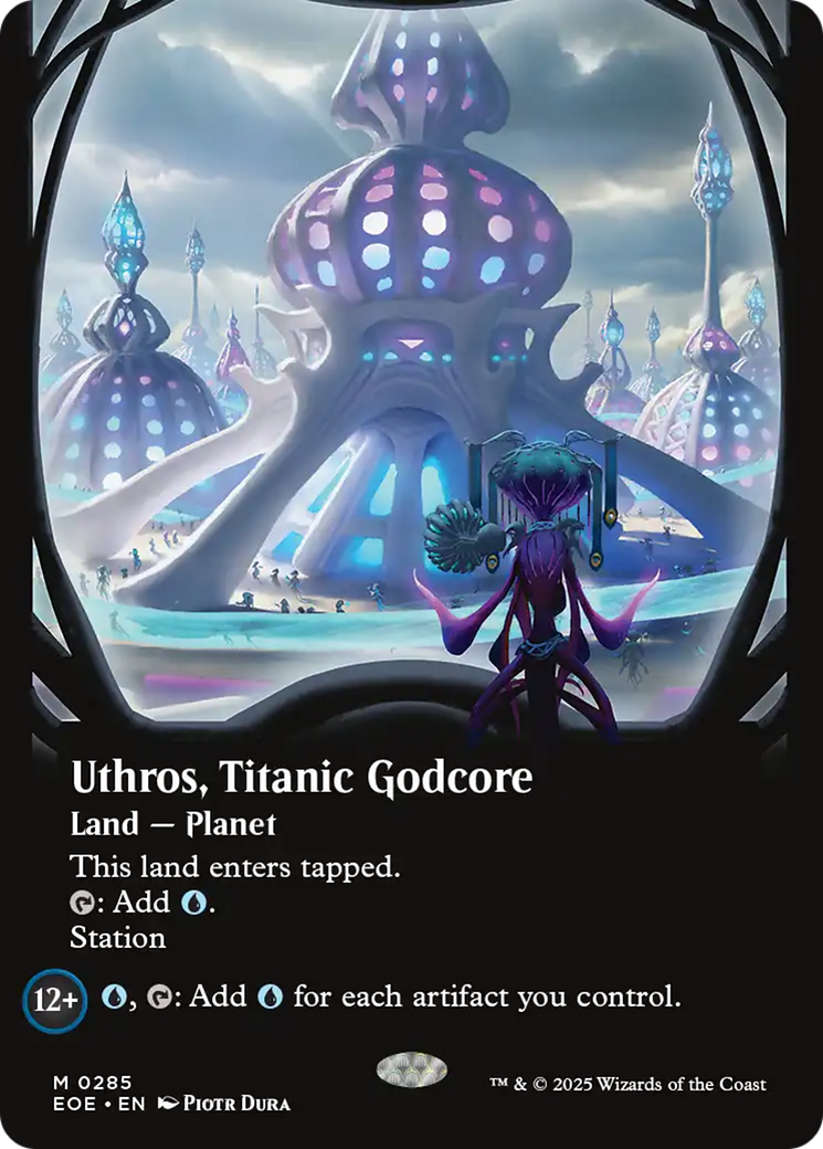 Uthros, Titanic Godcore (Borderless) [Edge of Eternities] | Dragon's Lair Comics and Fantasy Houston TX