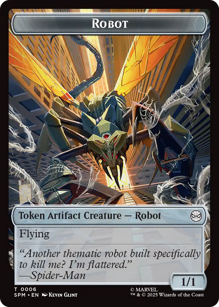 Food // Robot Double-Sided Token [Marvel's Spider-Man Tokens] | Dragon's Lair Comics and Fantasy Houston TX