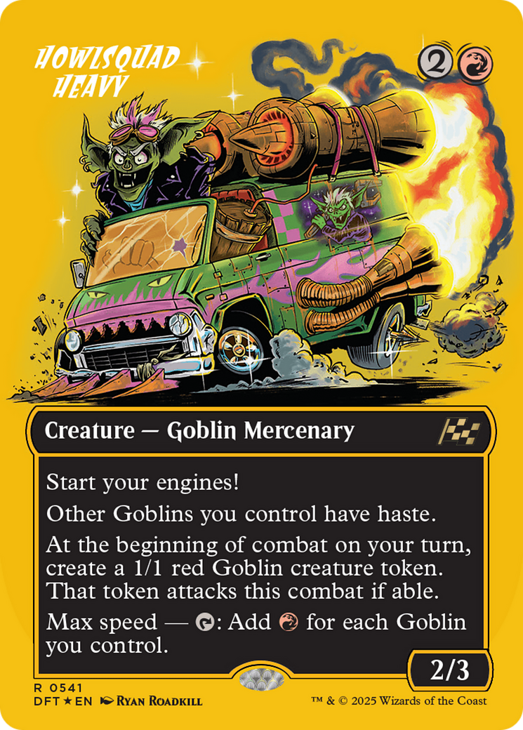 Howlsquad Heavy (Borderless) (First-Place Foil) [Aetherdrift] | Dragon's Lair Comics and Fantasy Houston TX
