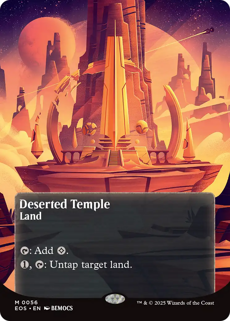 Deserted Temple (0056) (Borderless) [Edge of Eternities: Stellar Sights] | Dragon's Lair Comics and Fantasy Houston TX