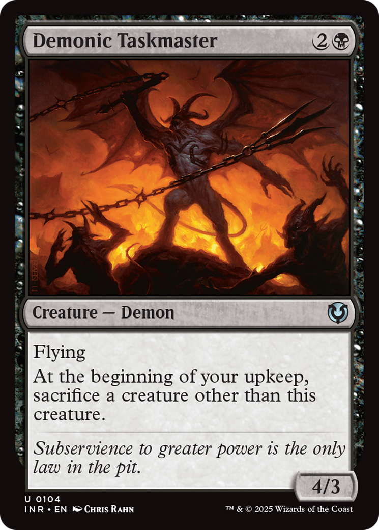 Demonic Taskmaster [Innistrad Remastered] | Dragon's Lair Comics and Fantasy Houston TX