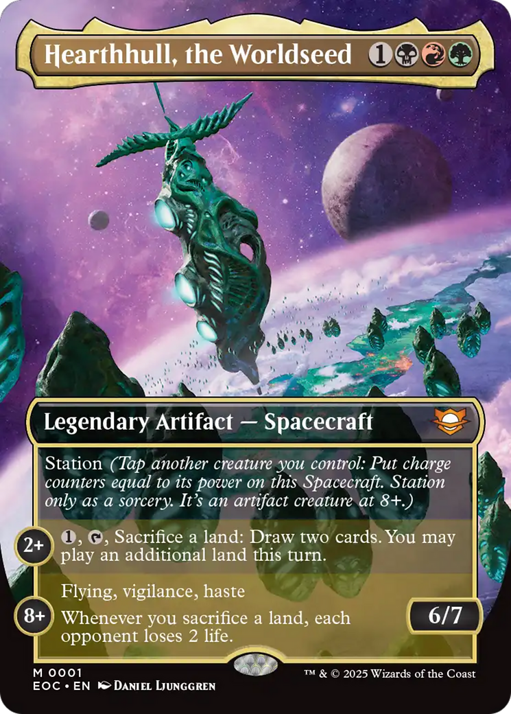 Hearthhull, the Worldseed (Borderless) [Edge of Eternities Commander] | Dragon's Lair Comics and Fantasy Houston TX