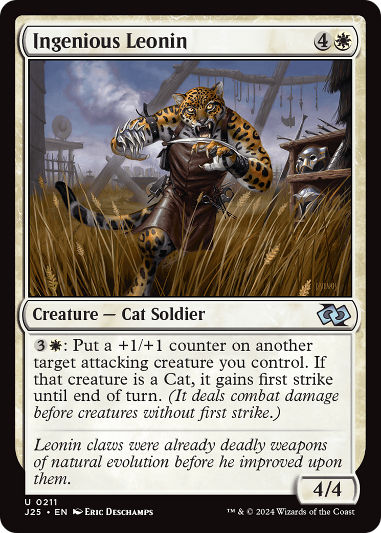 Ingenious Leonin [Foundations Jumpstart] | Dragon's Lair Comics and Fantasy Houston TX