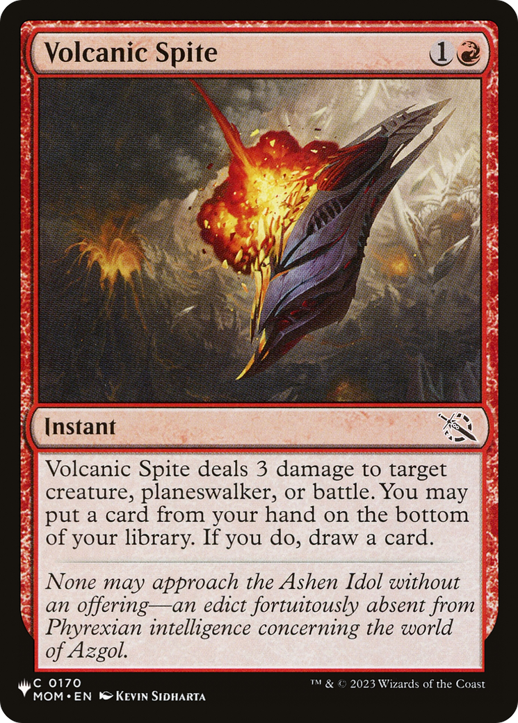 Volcanic Spite [The List] | Dragon's Lair Comics and Fantasy Houston TX
