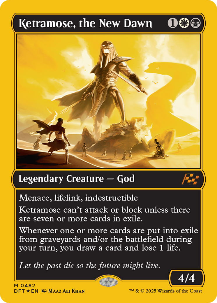 Ketramose, the New Dawn (First-Place Foil) [Aetherdrift] | Dragon's Lair Comics and Fantasy Houston TX