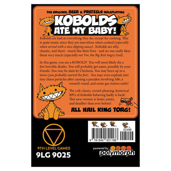 Kobolds Ate My Baby! (the Orange Book) RPG | Dragon's Lair Comics and Fantasy Houston TX