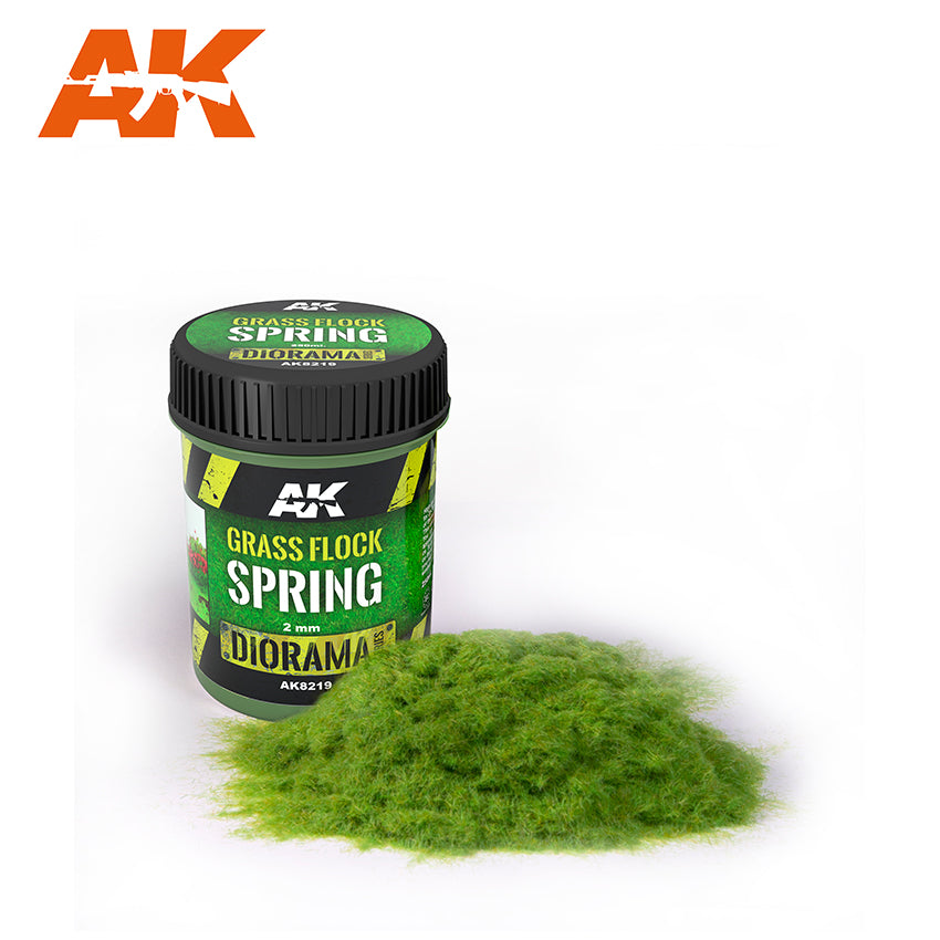 AK Interactive: Grass Flock - Spring Basing Material | Dragon's Lair Comics and Fantasy Houston TX