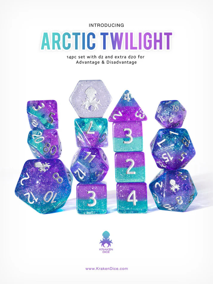 Kraken Dice - Glitter Sets | Dragon's Lair Comics and Fantasy Houston TX