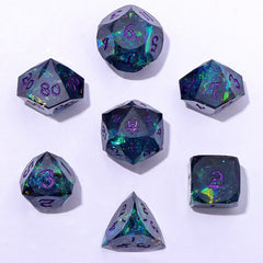 HYMGHO - Captured Magic Luster Cut Resin Dice Set - Starry Night Purple | Odin's Place