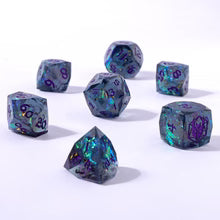 HYMGHO - Captured Magic Luster Cut Resin Dice Set - Starry Night Purple | Odin's Place