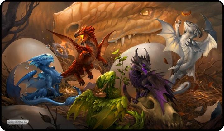 Gamer Mats Playmat: Baby Dragons Playmat Stitched | Dragon's Lair Comics and Fantasy Houston TX