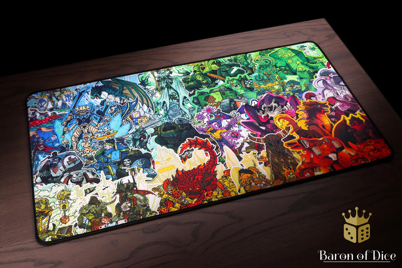 Barron Of Dice: Gim Dark Collage Playmat | Dragon's Lair Comics and Fantasy Houston TX