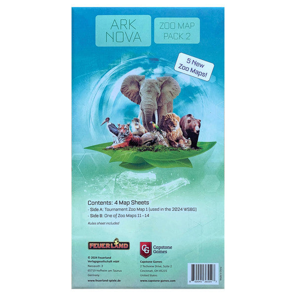 Ark Nova: Zoo Map Pack 2 Expansion | Dragon's Lair Comics and Fantasy Houston TX