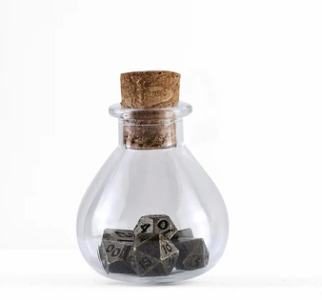 HYMGHO Unseelie Mini Metal RPG Dice Set - Ancient Bronze | Dragon's Lair Comics and Fantasy Houston TX