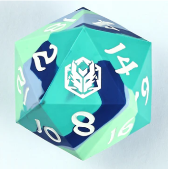 HYMGHO - 55mm Chonk Rubber Silicon D20 - The Ice Ball | Dragon's Lair Comics and Fantasy Houston TX
