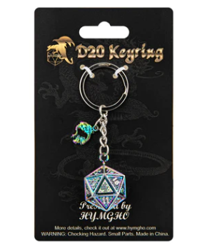 HYMGHO -D20 Keychain Behemoth - Rainbow | Dragon's Lair Comics and Fantasy Houston TX