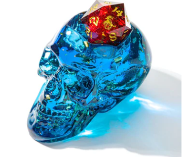 HYMGHO - D20 Skull Holder - Blue | Dragon's Lair Comics and Fantasy Houston TX