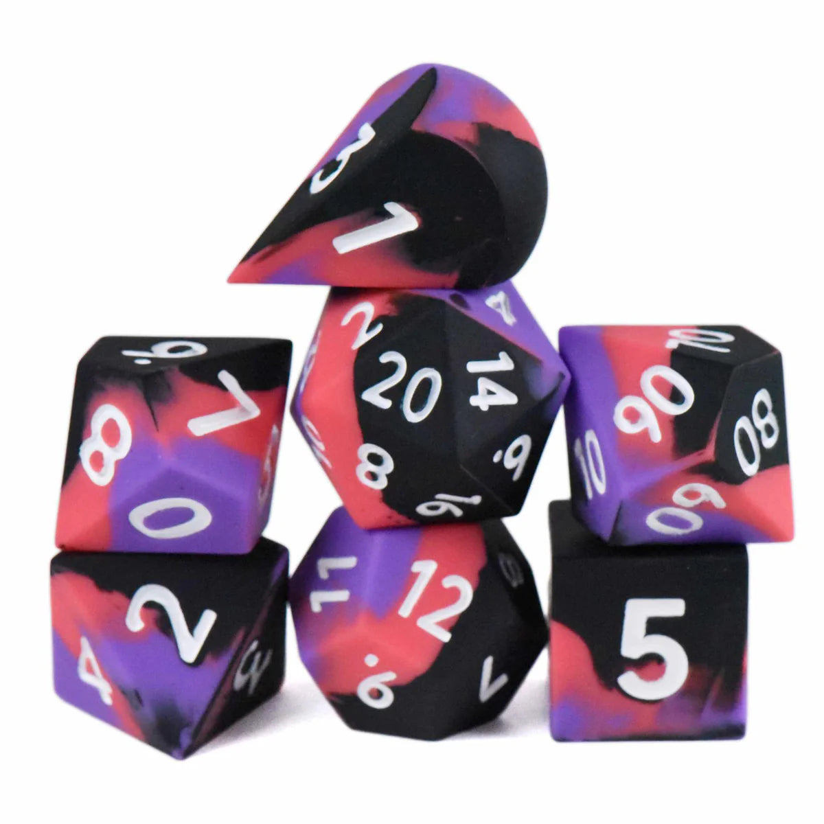 DND Dice Poly 7 Dice Set: Chonky Edgelord Oversize (Silicone) | Dragon's Lair Comics and Fantasy Houston TX