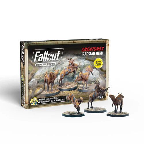 Fallout Wasteland Warfare: Creatures - Radstag Herd | Dragon's Lair Comics and Fantasy Houston TX