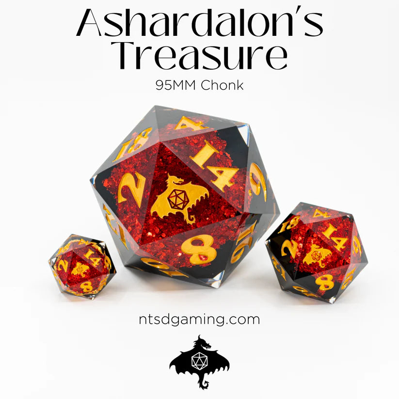 NTSD Ashardalon's Treasure | Sharp Edge 95mm D20 Chonk | Dragon's Lair Comics and Fantasy Houston TX