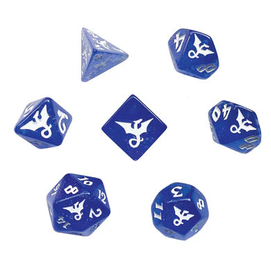 Black Oak Workshop Dragon Indigore Poly 7 Dice Set | Odin's Place