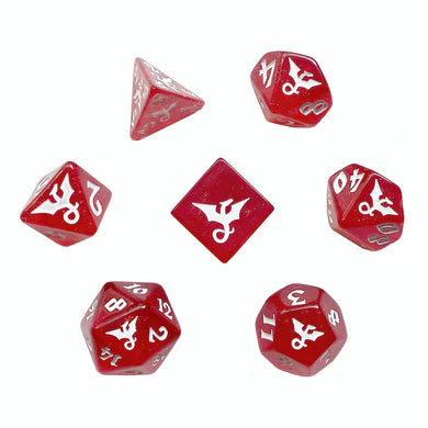 Black Oak Workshop Dragon Sparkefury Poly 7 Dice Set | Odin's Place