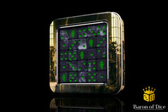 Barron of Dice: Day of The Dead Dice - Green Coffin | Dragon's Lair Comics and Fantasy Houston TX