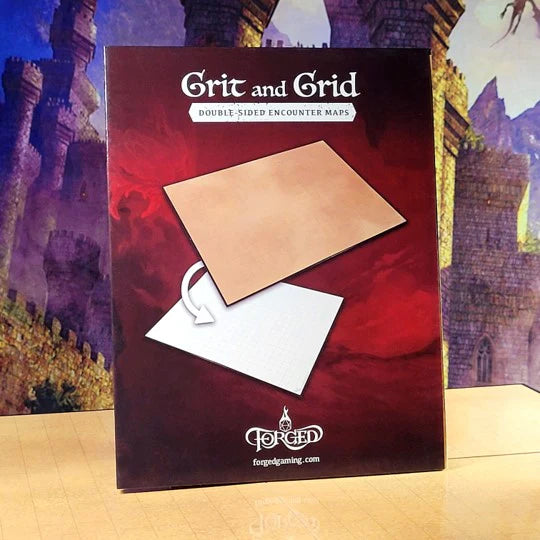 Forged Gaming: Grit and Grid Double-Sided RPG Encounter Map--Basic Dirt and Plain White | Odin's Place
