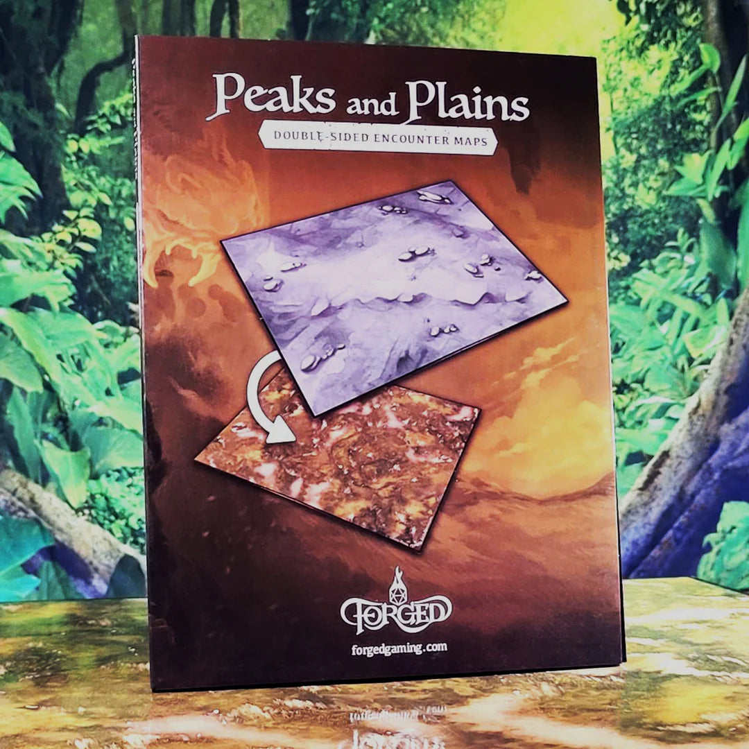 Forged Gaming: Peaks and Plains Double-Sided RPG Encounter Map--Mountain Pass and Grassy Plains Double-Sided RPG Encounter Map | Odin's Place