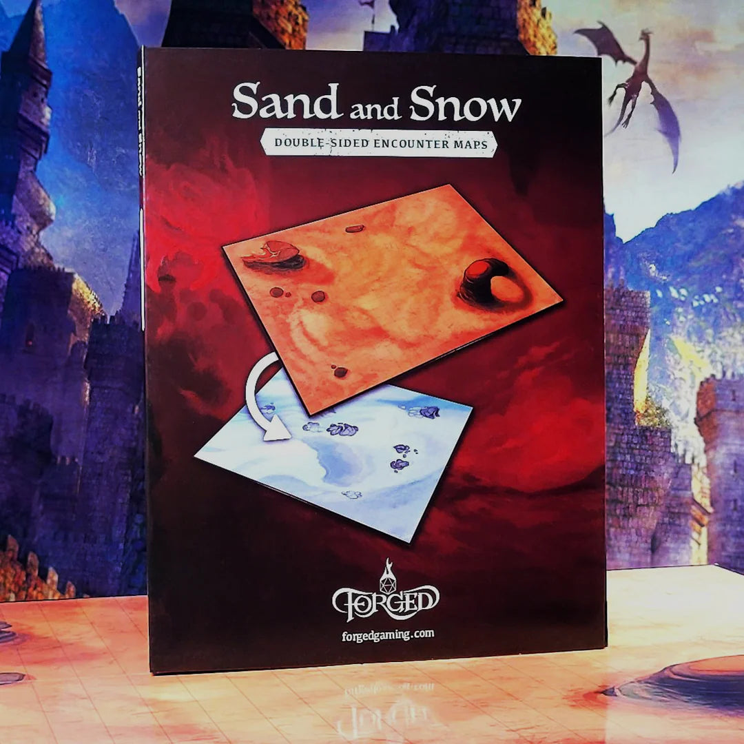 Forged Gaming: Sand and Snow Double-Sided RPG Encounter Map--Desert Sands and Snowy Tundra Double-Sided RPG Encounter Map | Odin's Place