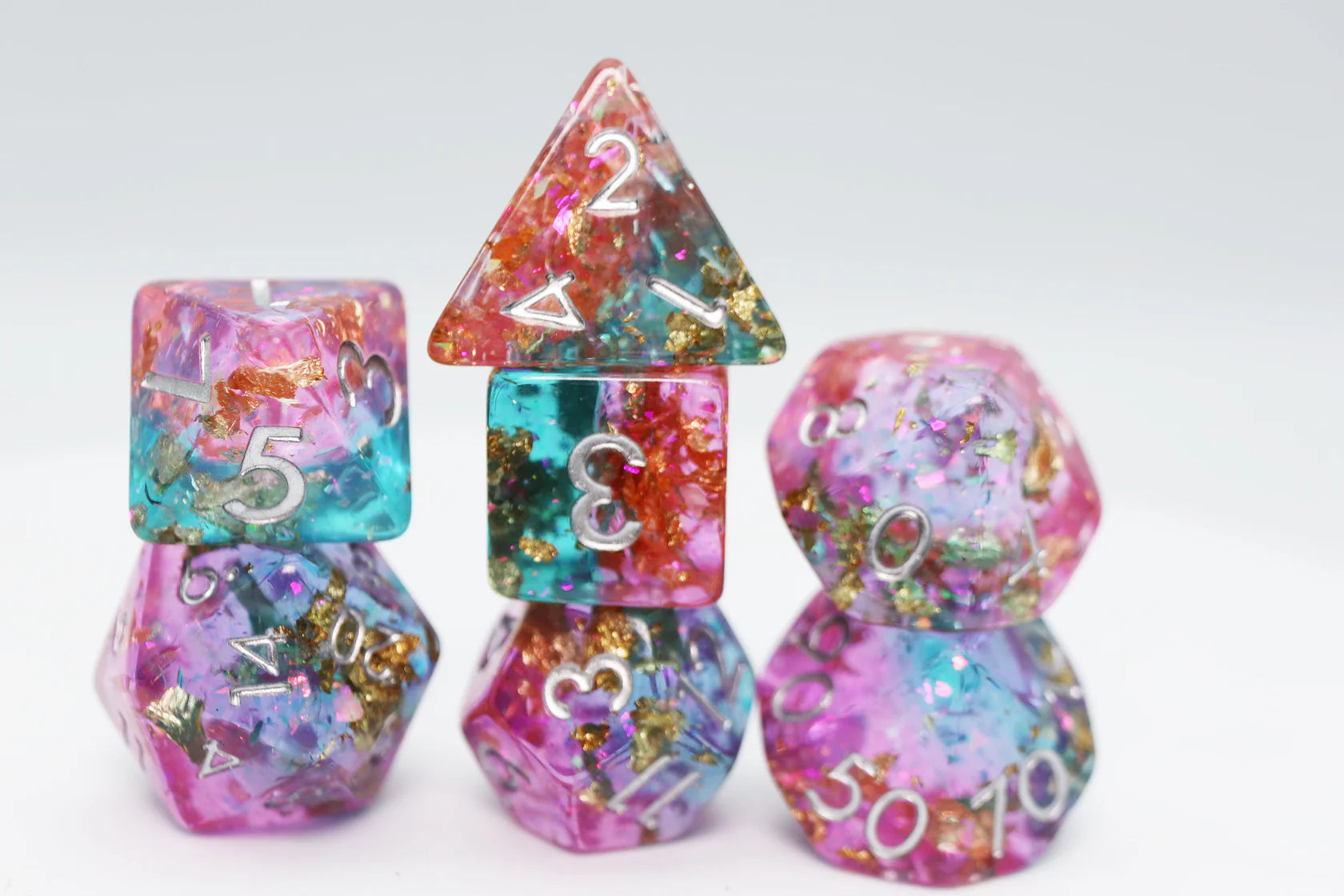 Foam Brain Scry Pool Poly 7 Dice Set | Odin's Place
