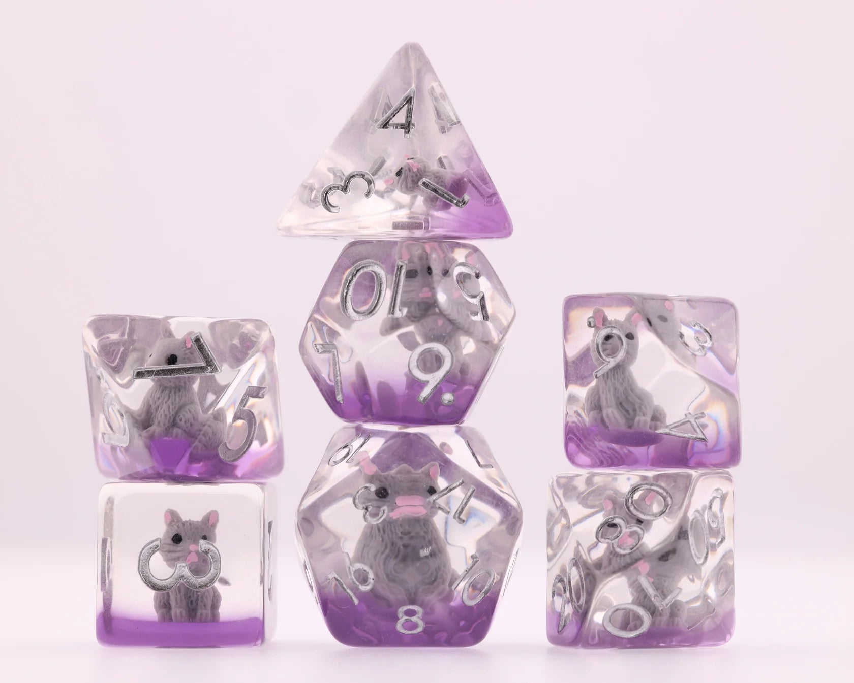 Foam Brain Cozy Cat Poly 7 Dice Set | Odin's Place