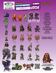 Arcknight - Flat Plastic Minis: Underground Horde (31 pc) | Odin's Place