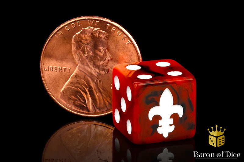 Barron of Dice: Fleur De Lis - Red | Dragon's Lair Comics and Fantasy Houston TX