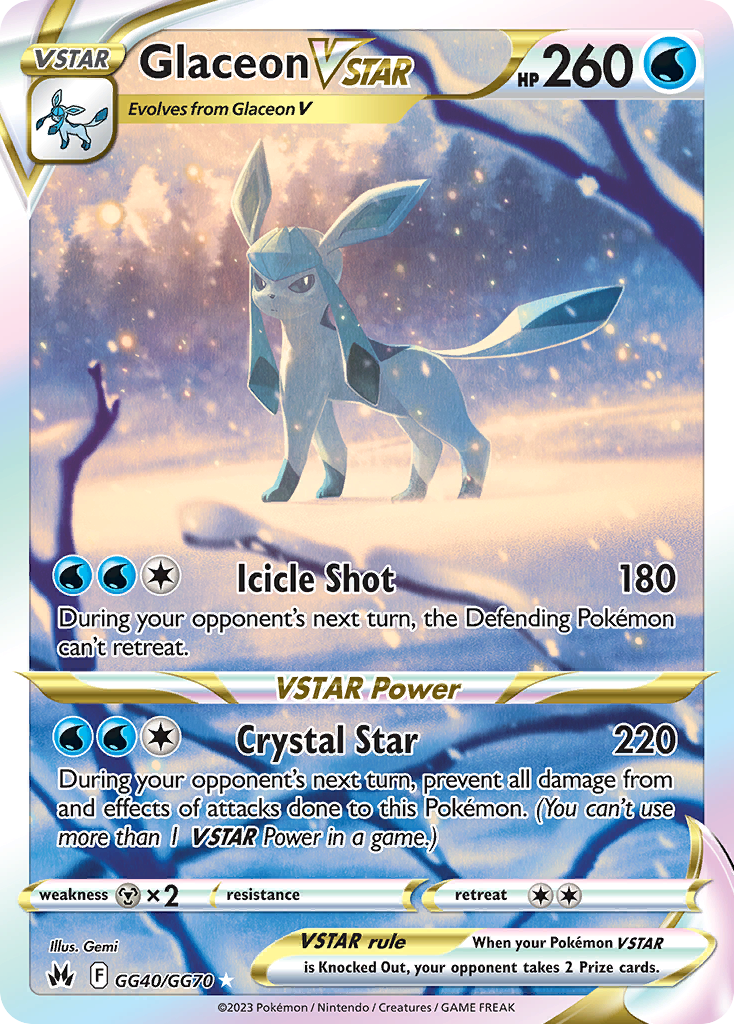 Glaceon VSTAR (SWSH197) [Prize Pack Series Two] | Odin's Place
