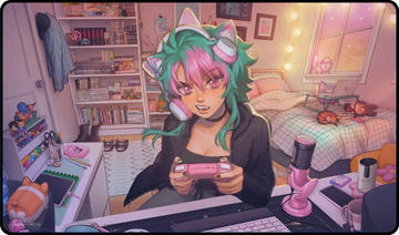 Gamermats Playmat: Gamer Girl (Ivy Delamore) | Odin's Place