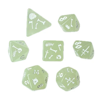 Black Oak Workshop Gelatinous Cube Poly 7 Dice Set | Odin's Place