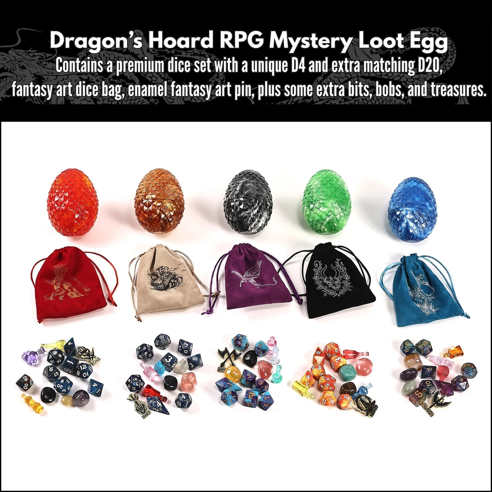 HYMGHO - Dragon's Hoard RPG Mystery Treasure Egg | Dragon's Lair Comics and Fantasy Houston TX