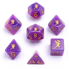 HYMGHO - Wyrmforged Rollers Round Edge Resin RPG Dice Sets | Dragon's Lair Comics and Fantasy Houston TX