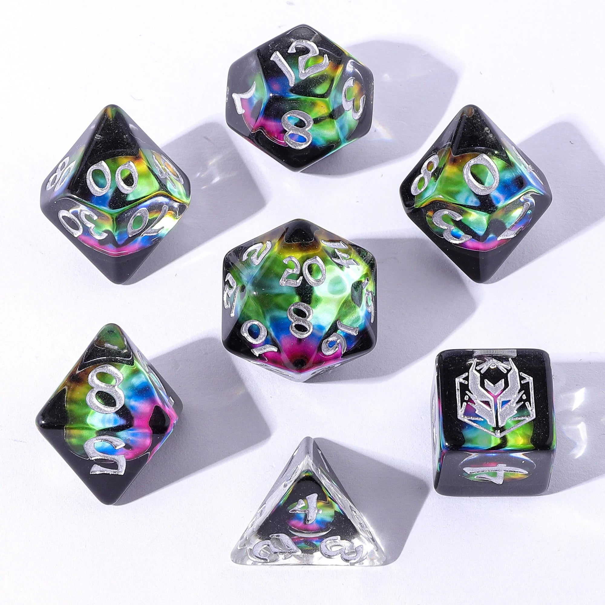 HYMGHO - Wyrmforged Rollers Round Edge Resin RPG Dice Sets | Odin's Place