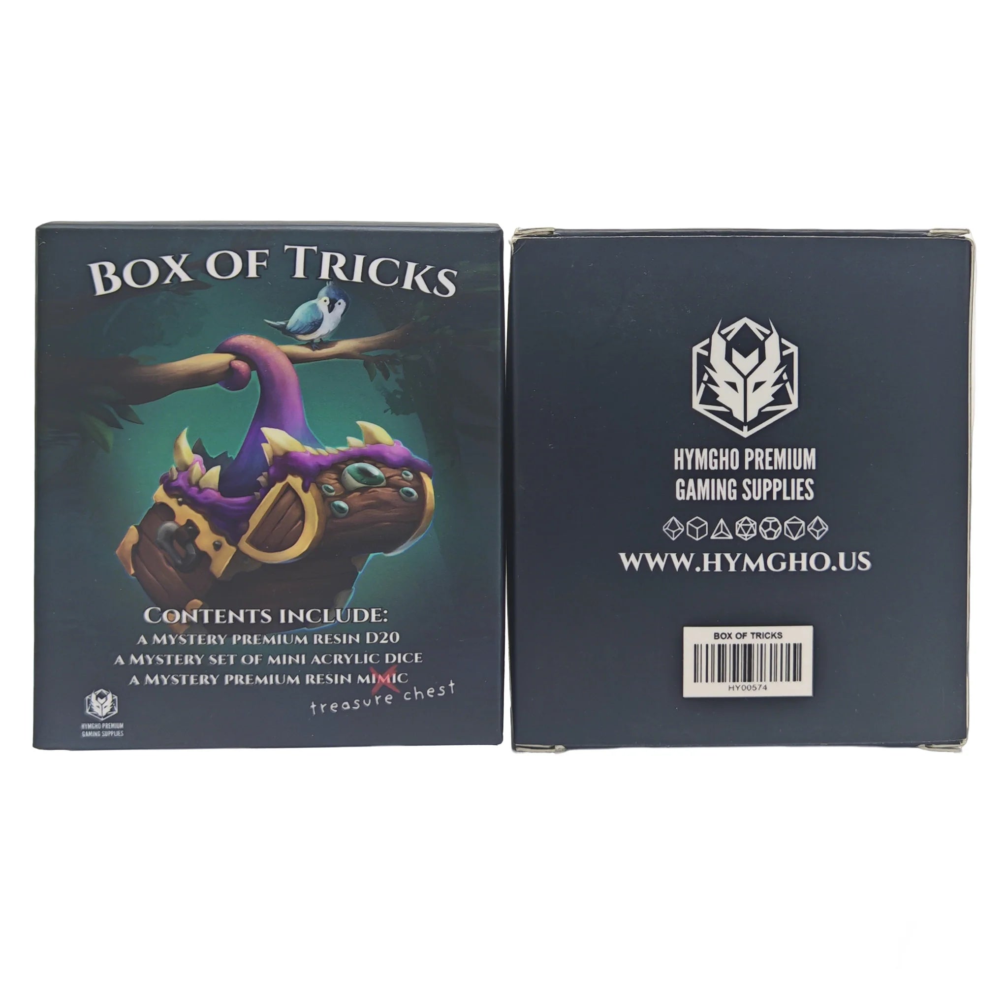 HYMGHO - Box of Tricks - Mystery Mini Dice, D20, and Resin Mimic | Odin's Place