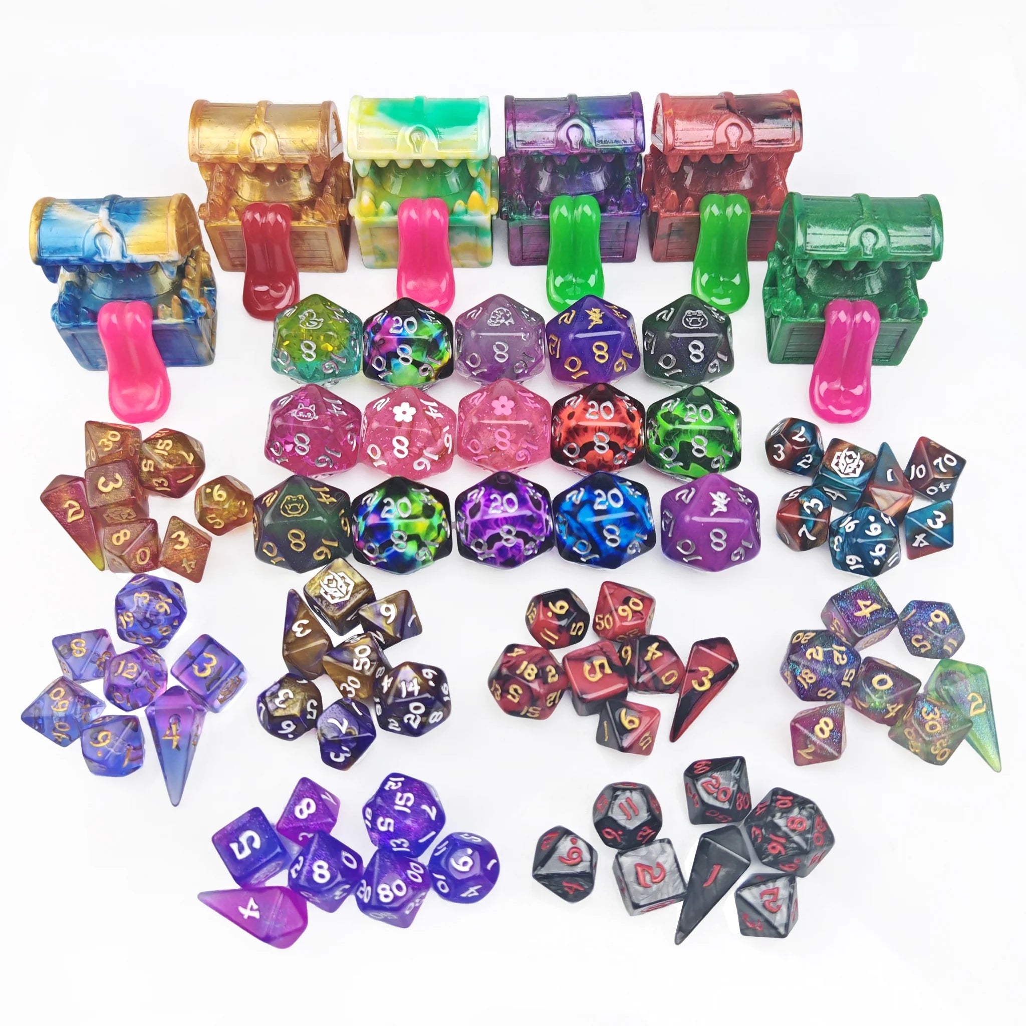 HYMGHO - Box of Tricks - Mystery Mini Dice, D20, and Resin Mimic | Odin's Place