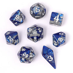 HYMGHO - Wyrmforged Rollers - Rounded Edge 8 Piece Polyhedral Dice sets | Dragon's Lair Comics and Fantasy Houston TX