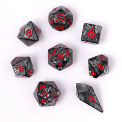 HYMGHO - Wyrmforged Rollers - Rounded Edge 8 Piece Polyhedral Dice sets | Dragon's Lair Comics and Fantasy Houston TX