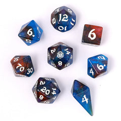 HYMGHO - Wyrmforged Rollers - Rounded Edge 8 Piece Polyhedral Dice sets | Dragon's Lair Comics and Fantasy Houston TX