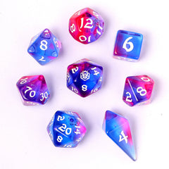 HYMGHO - Wyrmforged Rollers - Rounded Edge 8 Piece Polyhedral Dice sets | Dragon's Lair Comics and Fantasy Houston TX