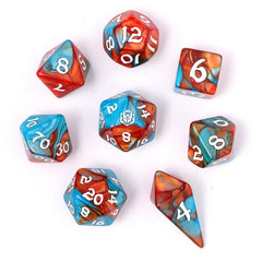 HYMGHO - Wyrmforged Rollers - Rounded Edge 8 Piece Polyhedral Dice sets | Dragon's Lair Comics and Fantasy Houston TX
