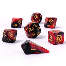 HYMGHO - Mini Polymer RPG Dice Set - Blood Pact | Odin's Place